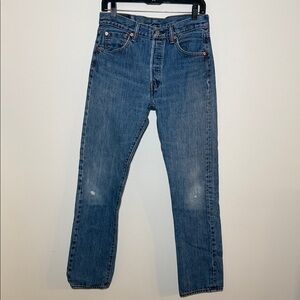 Levi's Men's Slim Straight Jeans - Medium Blue Denim